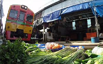 Bild Maeklong Railway Market