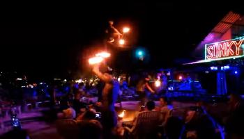 Nightlife in Phi Phi Island - Dalam Beach - Krabi Video