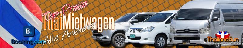 Mietwagen in Thailand - Alle Anbieter im Vergleich