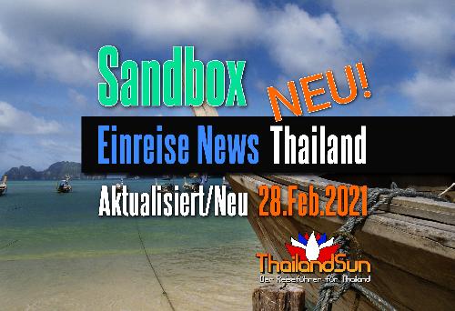 Bild Alle Infos zur Einreise per Sandbox - ab 01. Mrz 2022