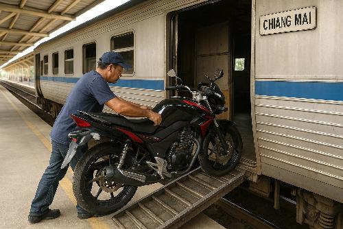 Bild Bike on Board: Motorräder in Thailand per Zug verschicken