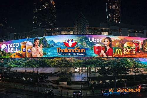 Bild CentralWorld Bangkok zeigt Asiens größten LED-Screen