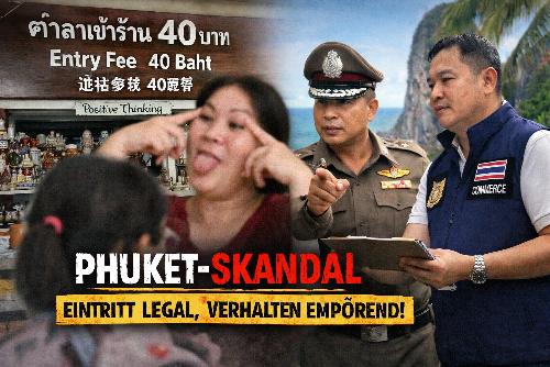 Bild Keramikshop auf Phuket: 40 Baht Eintritt und rassistische Geste