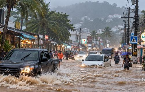 Bild Phuket kommt nicht zur Ruhe: Schon wieder schwere Überschwemmungen