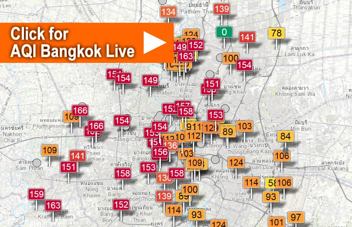 AQI Luftindex Bangkok Live