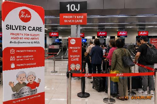 Bild Thai AirAsia - Mit 60 plötzlich VIP-Fluggast