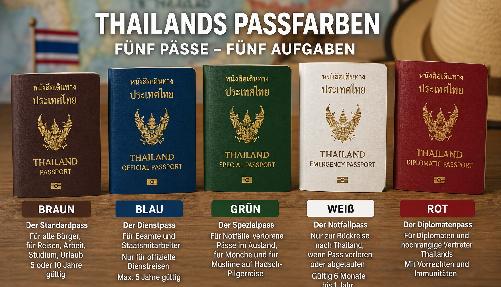 Bild Thailand und seine geheimen Passfarben